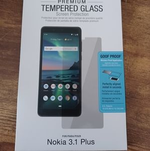 Premium tempered glass screen protector Nokia 3.1 plus